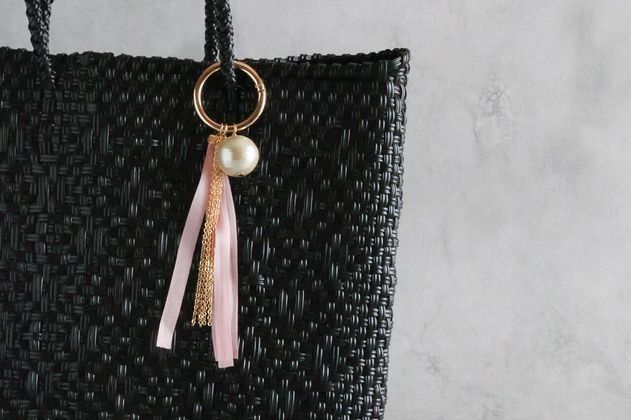 大粒コットンパール バッグチャーム (9)