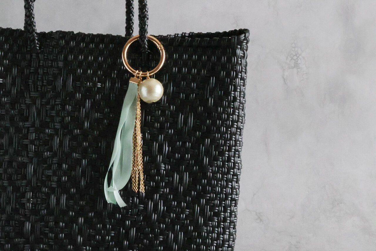 大粒コットンパール バッグチャーム (8)