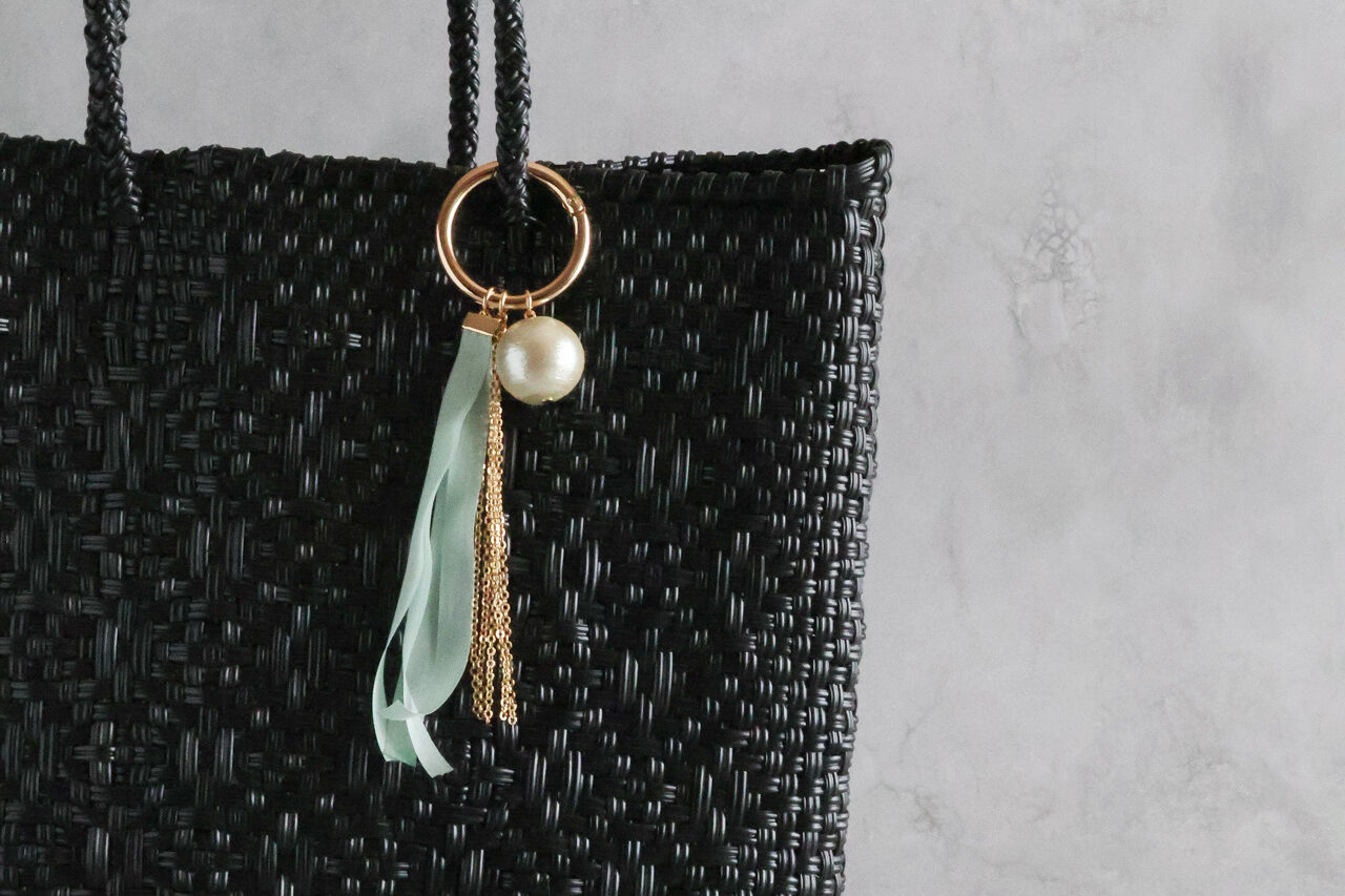 大粒コットンパール バッグチャーム (8)